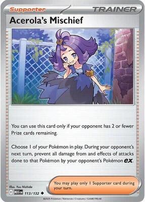 Acerola's Mischief - 113/132 card from ME01: Mega Evolution