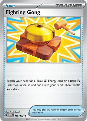 Fighting Gong - 116/132 card from ME01: Mega Evolution