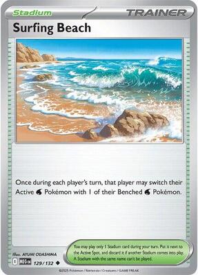 Surfing Beach card from ME01: Mega Evolution
