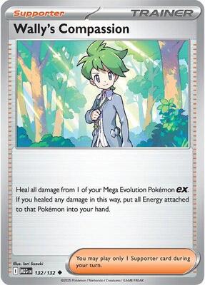 Wally's Compassion - 132/132 card from ME01: Mega Evolution
