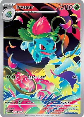 Ivysaur - 134/132 card from ME01: Mega Evolution