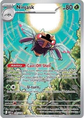 Ninjask - 137/132 card from ME01: Mega Evolution