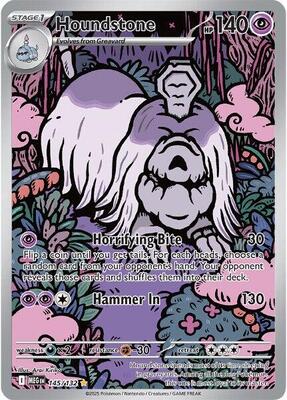 Houndstone - 145/132 card from ME01: Mega Evolution