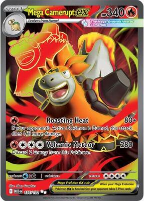 Mega Camerupt ex - 156/132 card from ME01: Mega Evolution