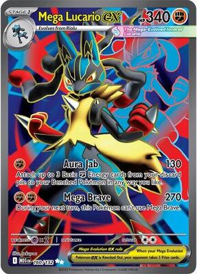 Mega Lucario ex - 160/132 card from ME01: Mega Evolution