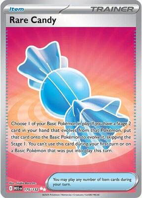 Rare Candy - 175/132 card from ME01: Mega Evolution