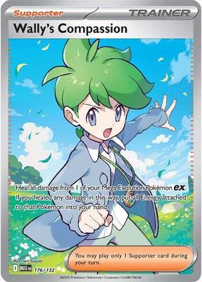 Wally's Compassion - 176/132 card from ME01: Mega Evolution
