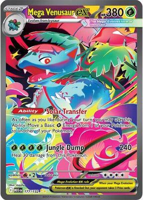 Mega Venusaur ex - 177/132 card from ME01: Mega Evolution