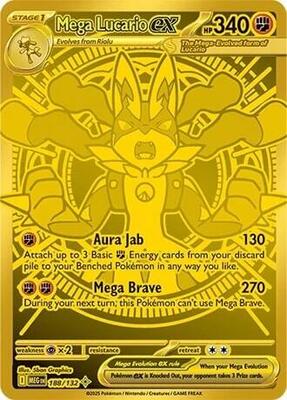 Mega Lucario ex - 188/132 card from ME01: Mega Evolution