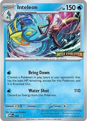 Inteleon - 002 card from ME: Mega Evolution Promo