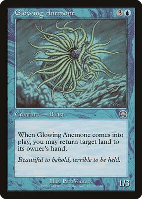 Glowing Anemone card from Mercadian Masques