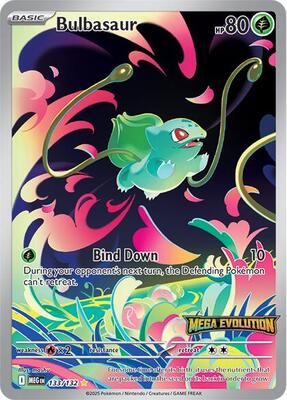 Bulbasaur - 133/132 (Mega Evolution Stamped) card from Miscellaneous Cards & Products