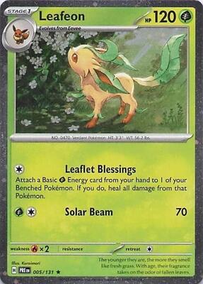 Leafeon - 005/131 (Cosmos Holo) card from Miscellaneous Cards & Products