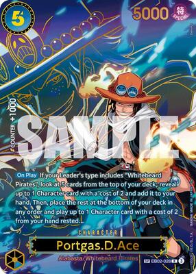 Portgas.D.Ace - EB02-028 (SP) card from Carrying On His Will