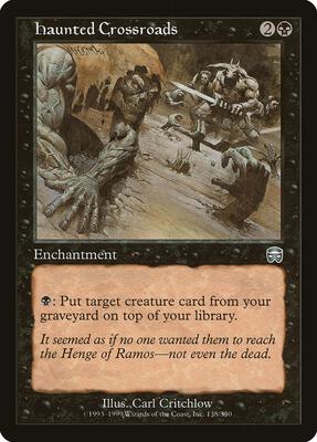 Haunted Crossroads card from Mercadian Masques
