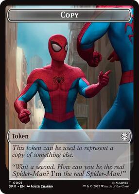Copy // Human Citizen Double-Sided Token card from Marvel's Spider-Man