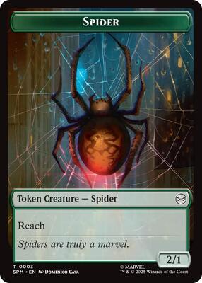 Spider // Treasure Double-Sided Token card from Marvel's Spider-Man