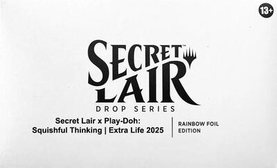 Secret Lair x Play-Doh: Squishful Thinking: Extra Life 2025 - Rainbow Foil Edition card from Secret Lair Drop Series