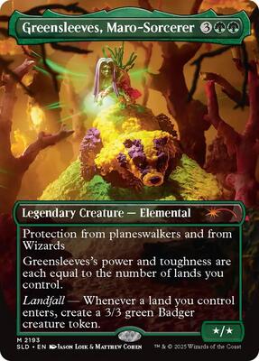 Greensleeves, Maro-Sorcerer card from Secret Lair Drop Series