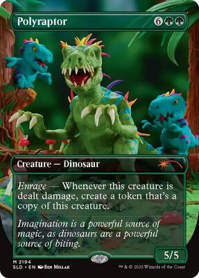 Polyraptor card from Secret Lair Drop Series