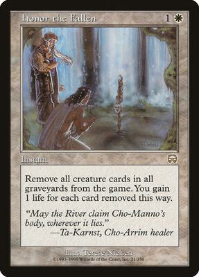 Honor the Fallen card from Mercadian Masques