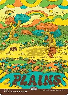Plains (1945) card from Secret Lair Drop Series