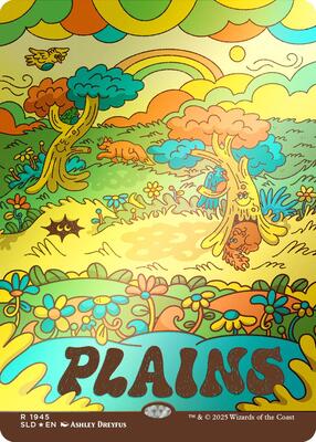 Plains (1945) (Rainbow Foil) card from Secret Lair Drop Series