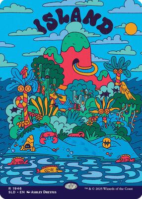 Island (1946) card from Secret Lair Drop Series