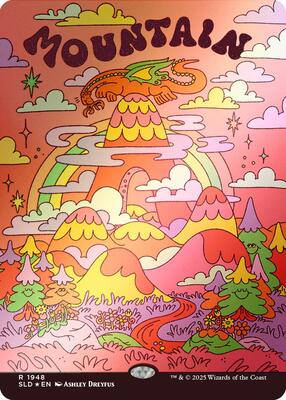 Mountain (1948) (Rainbow Foil) card from Secret Lair Drop Series