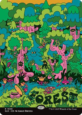 Forest (1949) card from Secret Lair Drop Series