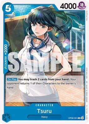 Tsuru (Tournament Pack 2025 Vol. 4) card from One Piece Promotion Cards