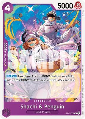 Shachi & Penguin (Tournament Pack 2025 Vol. 4) card from One Piece Promotion Cards