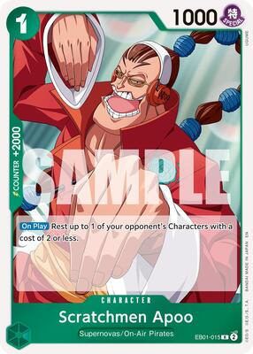Scratchmen Apoo - EB01-015 (Reprint) card from Premium Booster -The Best- Vol. 2