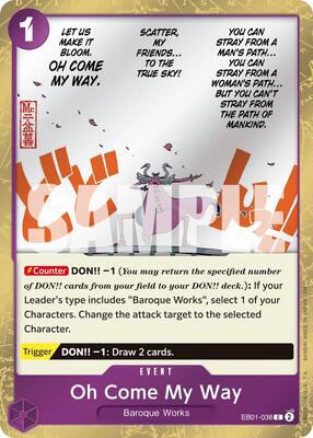 Oh Come My Way (Pirate Foil) card from Premium Booster -The Best- Vol. 2