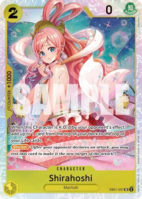 Shirahoshi (Reprint) card from Premium Booster -The Best- Vol. 2