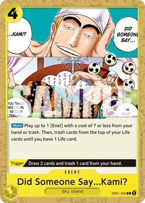 Did Someone Say...Kami? (Reprint) card from Premium Booster -The Best- Vol. 2