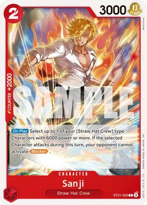 Sanji - ST21-003 (Reprint) card from Premium Booster -The Best- Vol. 2