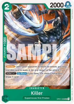 Killer (Reprint) card from Premium Booster -The Best- Vol. 2