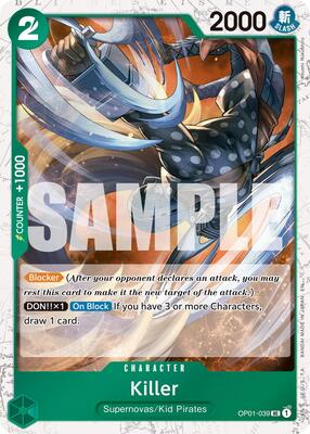 Killer (Pirate Foil) card from Premium Booster -The Best- Vol. 2