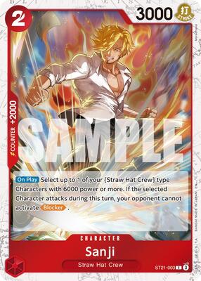 Sanji - ST21-003 (Pirate Foil) card from Premium Booster -The Best- Vol. 2