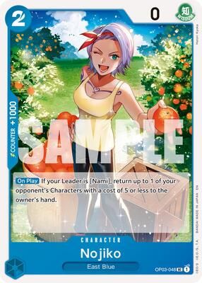 Nojiko (Reprint) card from Premium Booster -The Best- Vol. 2