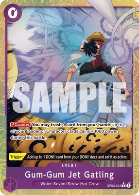 Gum-Gum Jet Gatling (Alternate Art) card from Premium Booster -The Best- Vol. 2