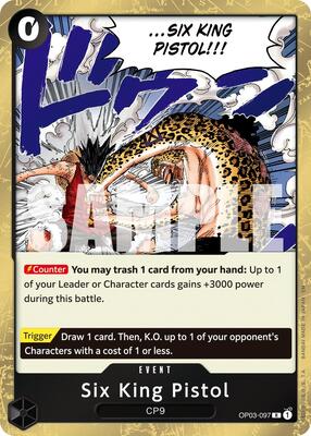 Six King Pistol (Reprint) card from Premium Booster -The Best- Vol. 2
