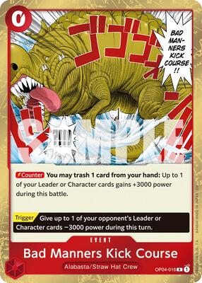 Bad Manners Kick Course (Reprint) card from Premium Booster -The Best- Vol. 2
