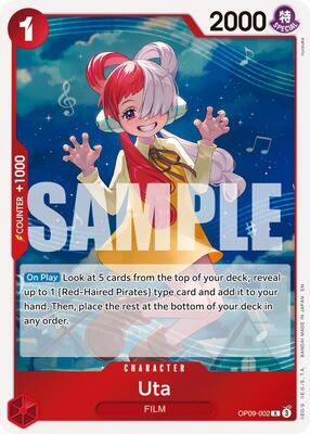 Uta (Reprint) card from Premium Booster -The Best- Vol. 2