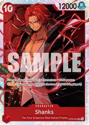 Shanks - OP09-004 (Reprint) card from Premium Booster -The Best- Vol. 2