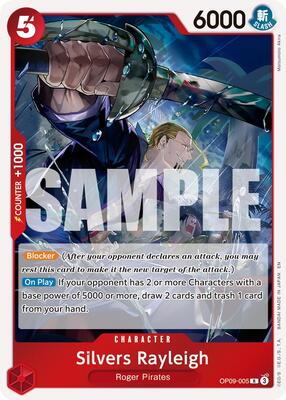 Silvers Rayleigh - OP09-005 (Reprint) card from Premium Booster -The Best- Vol. 2