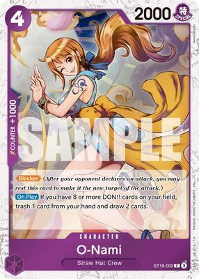 O-Nami (Pirate Foil) card from Premium Booster -The Best- Vol. 2