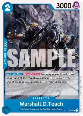 Marshall.D.Teach - ST17-005 card from Premium Booster -The Best- Vol. 2