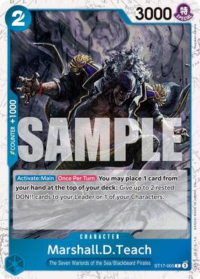 Marshall.D.Teach - ST17-005 (Pirate Foil) card from Premium Booster -The Best- Vol. 2